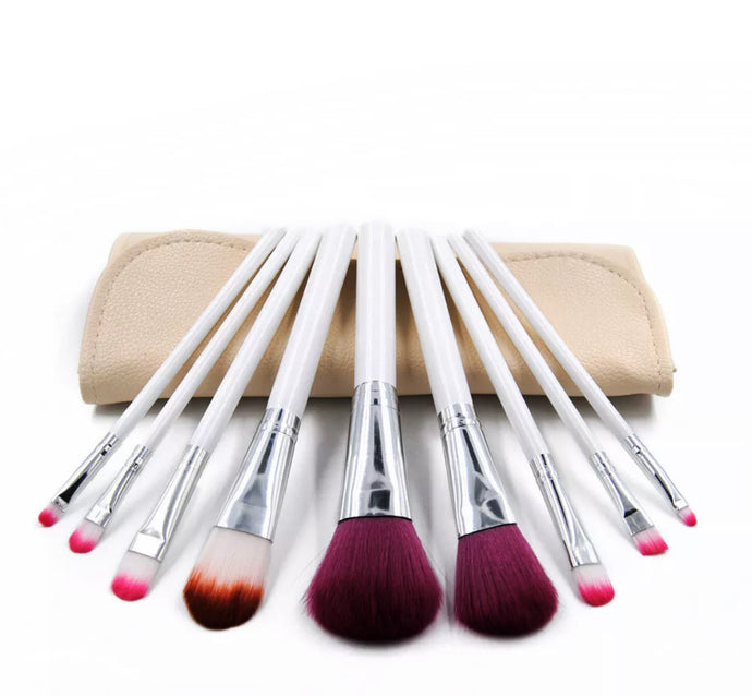 #4847 Makeup Brush Set (9) Piece With Case